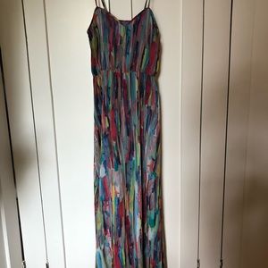Jack watercolor maxi dress sz 2